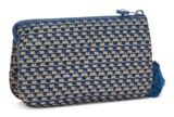 kipling Basic Print Creativity Pouch L Blue On Wire kipling Basic Print Creativity Pouch L Blue On Wire