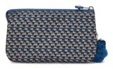 kipling Basic Print Creativity Pouch L Blue On Wire kipling Basic Print Creativity Pouch L Blue On Wire