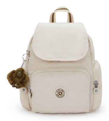 kipling Basic City Zip Mini Backpack Soft Sand