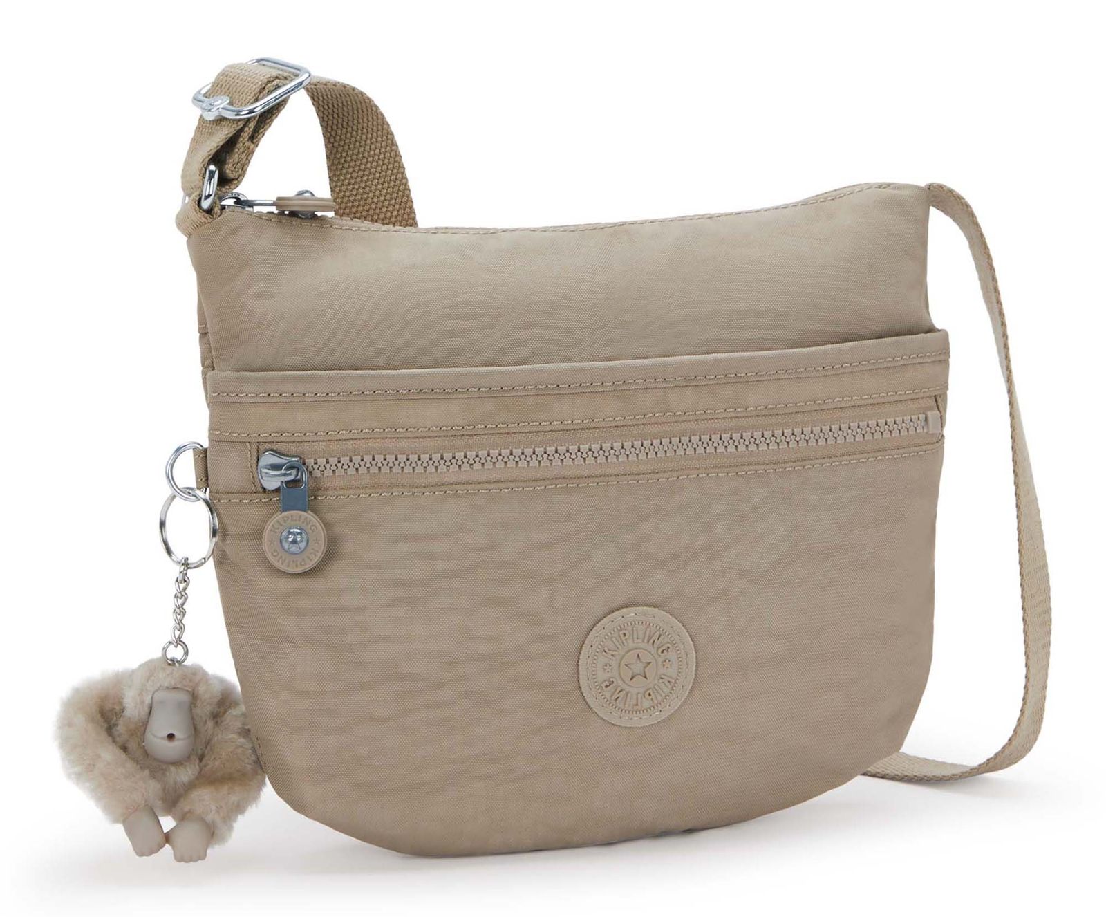 kipling Basic Eyes Wide Open Arto S Small Crossbody Soft Taupe kipling Basic Eyes Wide Open Arto S Small Crossbody Soft Taupe