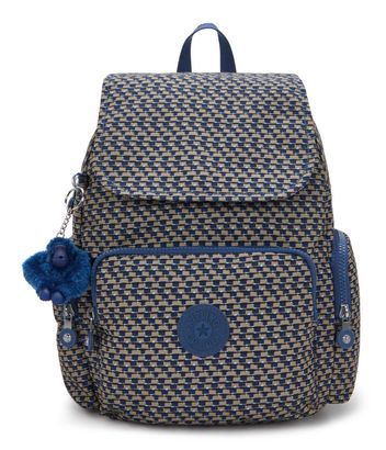 kipling Basic City Zip Backpack S Blue On Wire