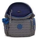 kipling Basic City Zip Backpack S Blue On Wire
