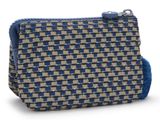 kipling Basic Print Creativity Purse S Blue On Wire
