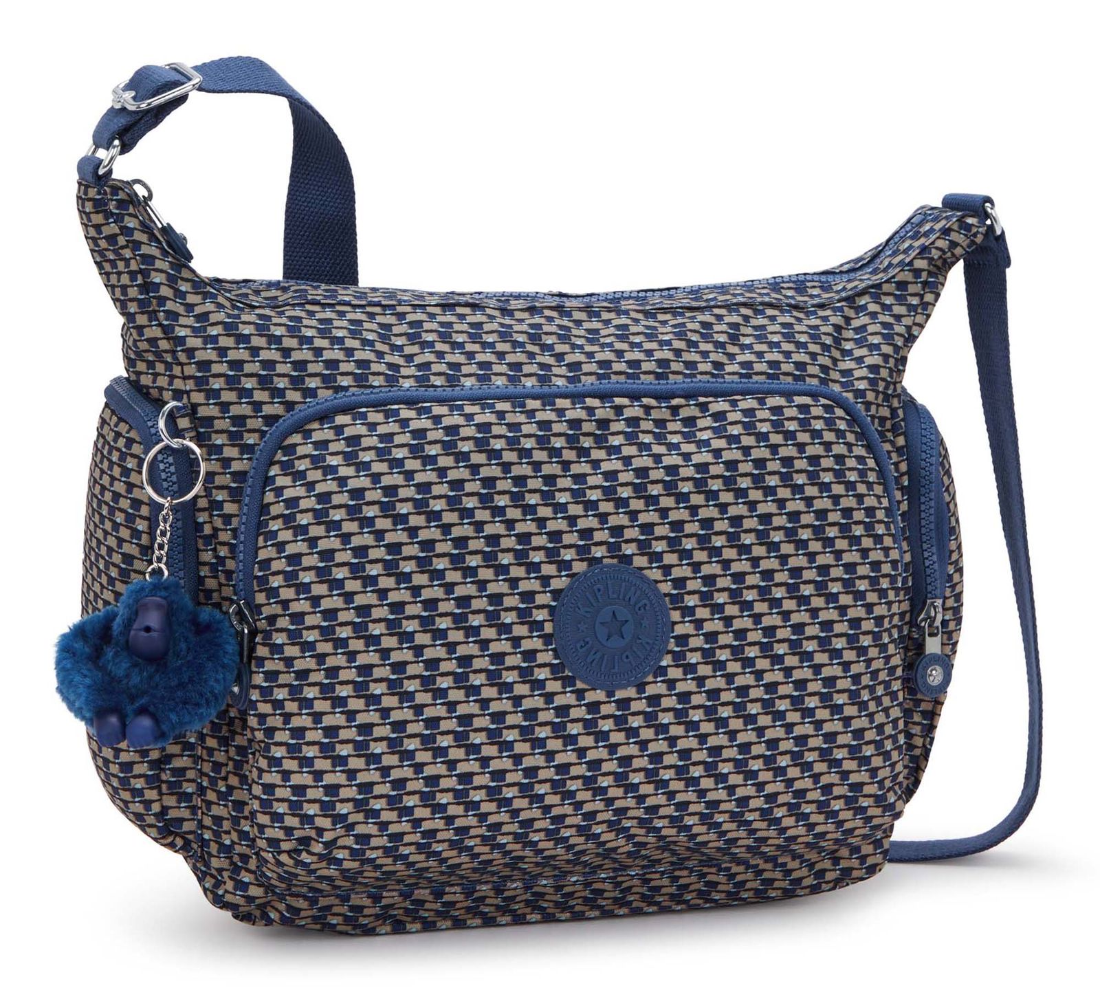 kipling Basic Gabb Crossbody Blue On Wire kipling Basic Gabb Crossbody Blue On Wire