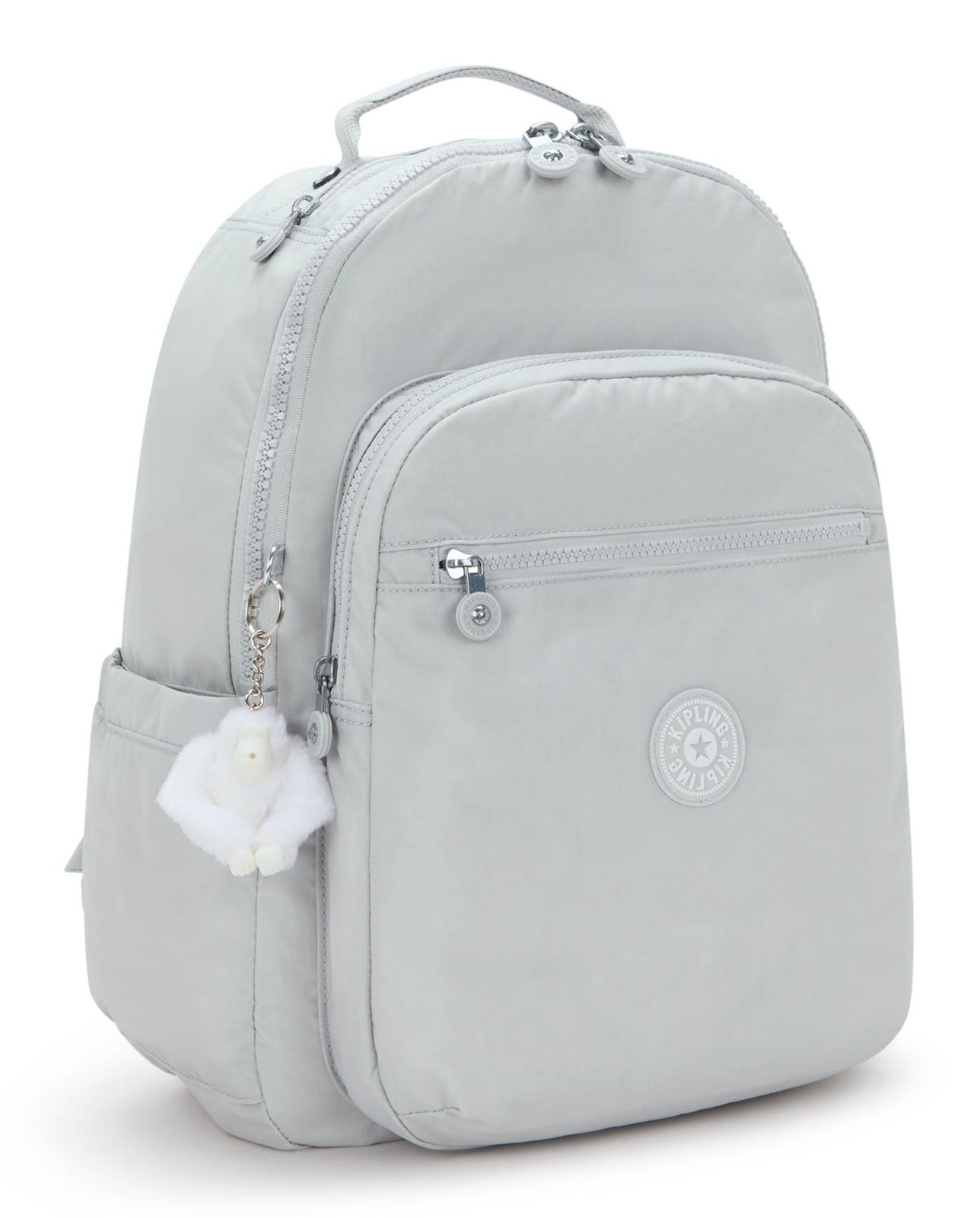 kipling Basic Seoul Backpack L Easy Grey kipling Basic Seoul Backpack L Easy Grey