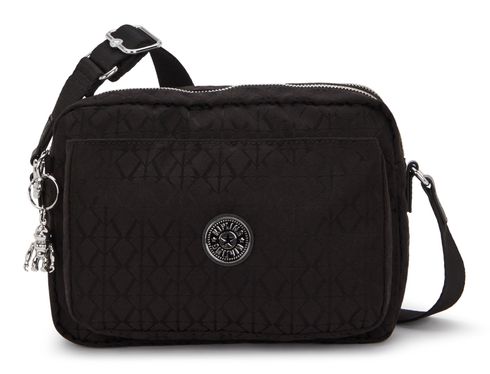 kipling Abanu Crossbody Bag M Noir Sign Jq