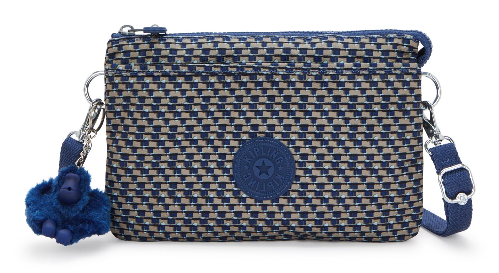 kipling Riri Small Crossbody Blue On Wire