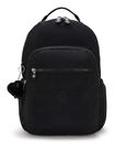 kipling Seoul Lap Large Backpack L Black Noir