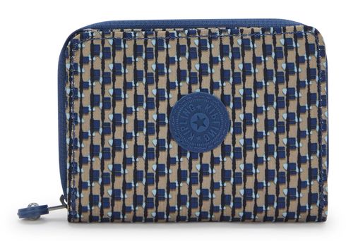 kipling Basic Print Money Love Medium Wallet M Blue On Wire