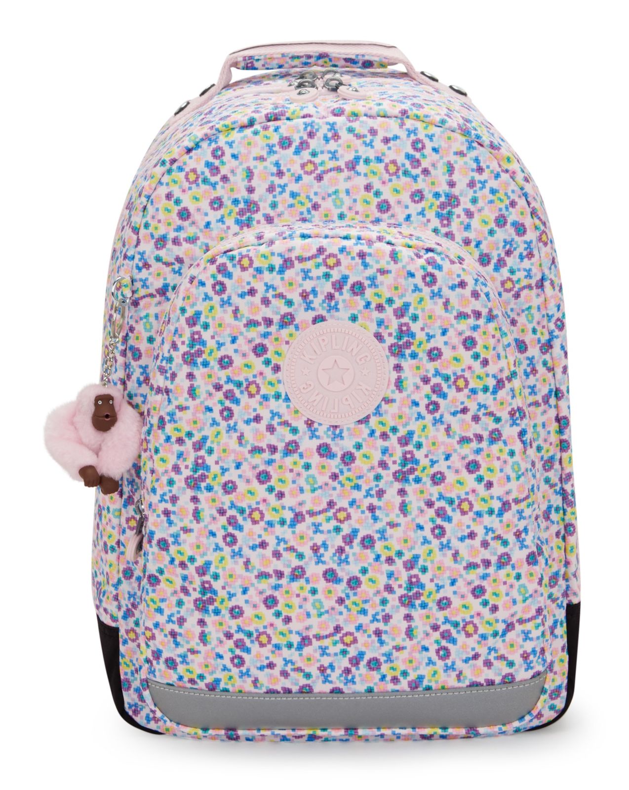 kipling Back To School Print Class Room Large Backpack L Digi Flower Prt