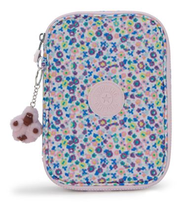 kipling Back To School 100 Pens Pencase L Digi Flower Prt