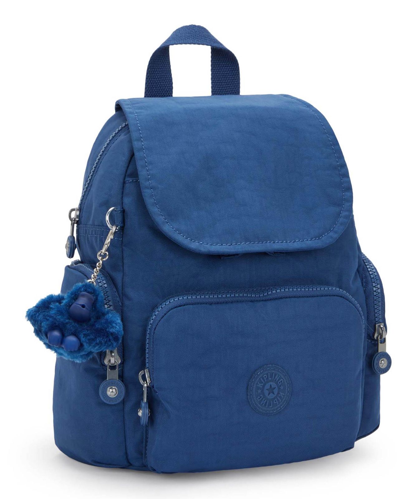 kipling Basic City Zip Mini Backpack Casual Blue kipling Basic City Zip Mini Backpack Casual Blue