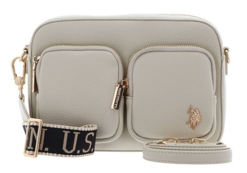U.S. POLO ASSN. Mansion Crossbody Bag With Pockets Cream White