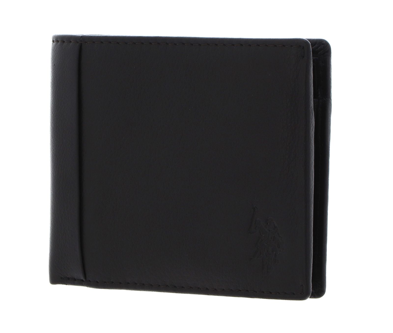 U.S. POLO ASSN. Carrick Horizontal Wallet with Coin Brown