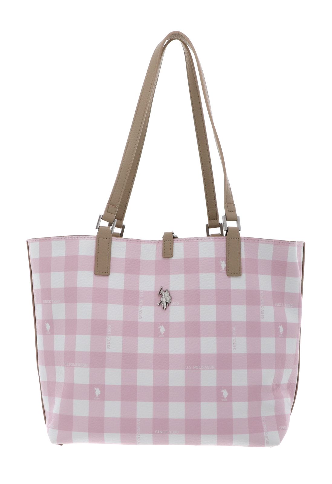 U.S. POLO ASSN. Rogersville Reversible Shopping Bag M Vichy + Desrt U.S. POLO ASSN. Rogersville Reversible Shopping Bag M Vichy + Desrt