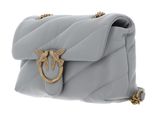 PINKO Love Puff Mini CL Sheep Nappa S Pearl Grey - Antique Gold