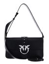 PINKO Love One Classic Slouchy FL L Limousine Black - Matte Silver