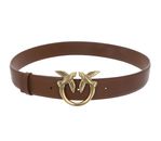 PINKO Love Berry H4 Belt W80 Brown - Lion - Antique Gold