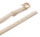 PINKO Love Berry H2 Belt W100 Beige - Smoke Grey - Antique Gold
