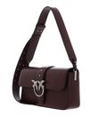 PINKO Love One Classic Slouchy FL L Burgundy Wine - Old Silver