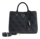 GUESS Meridian II Girlfriend Satchel Coal Logo