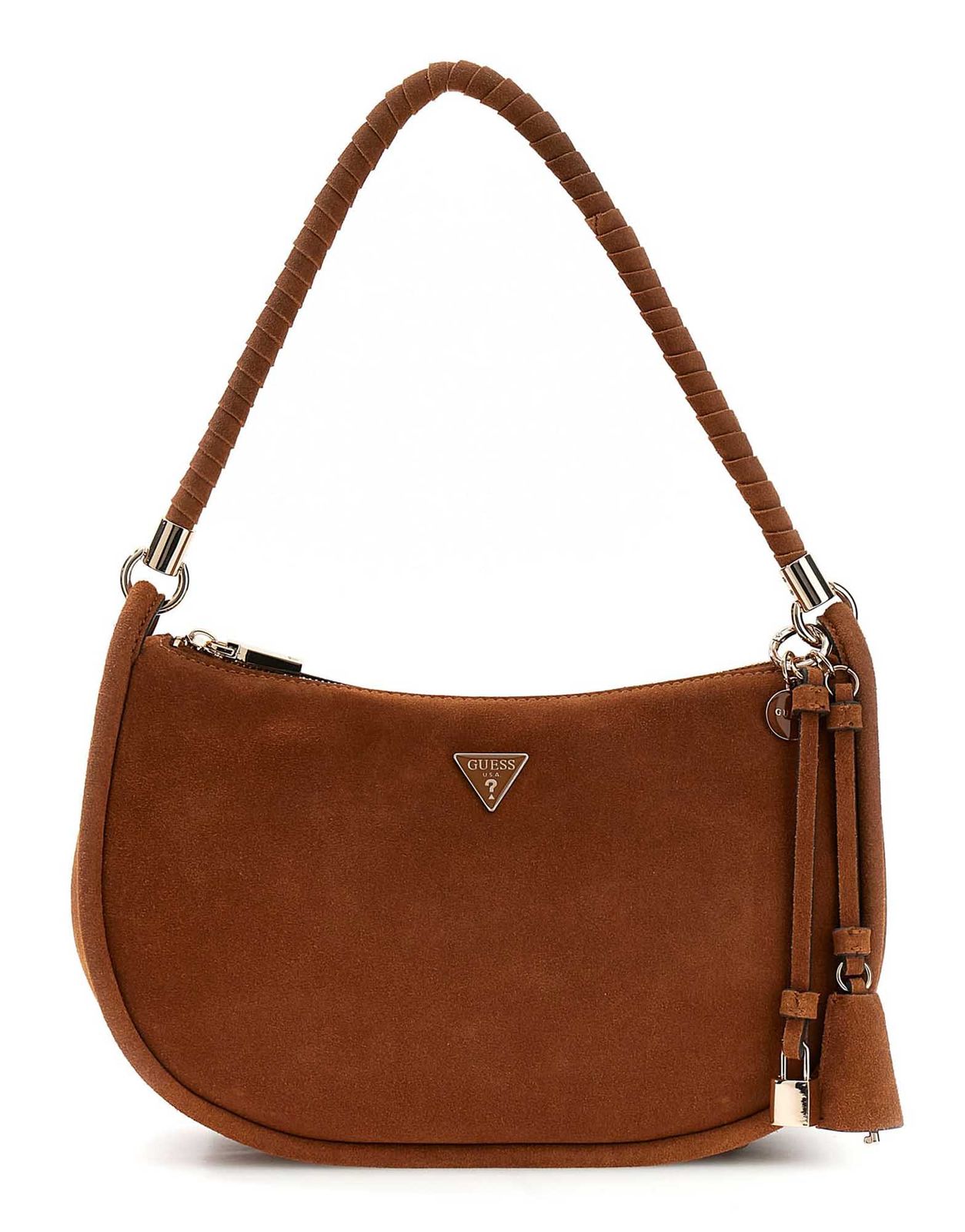 GUESS Danya Hobo Shoulder Bag Cognac