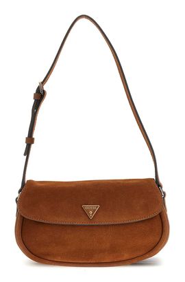 GUESS Danya Flap Shoulder Bag Cognac