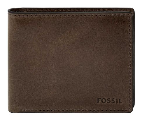 FOSSIL Derrick RFID Large Coin Pocket Bifold Dark Khaki