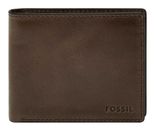 FOSSIL Derrick RFID Large Coin Pocket Bifold Dark Khaki