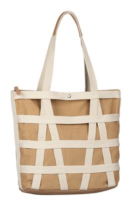 TOM TAILOR Jada Zip Tote Bag L Camel
