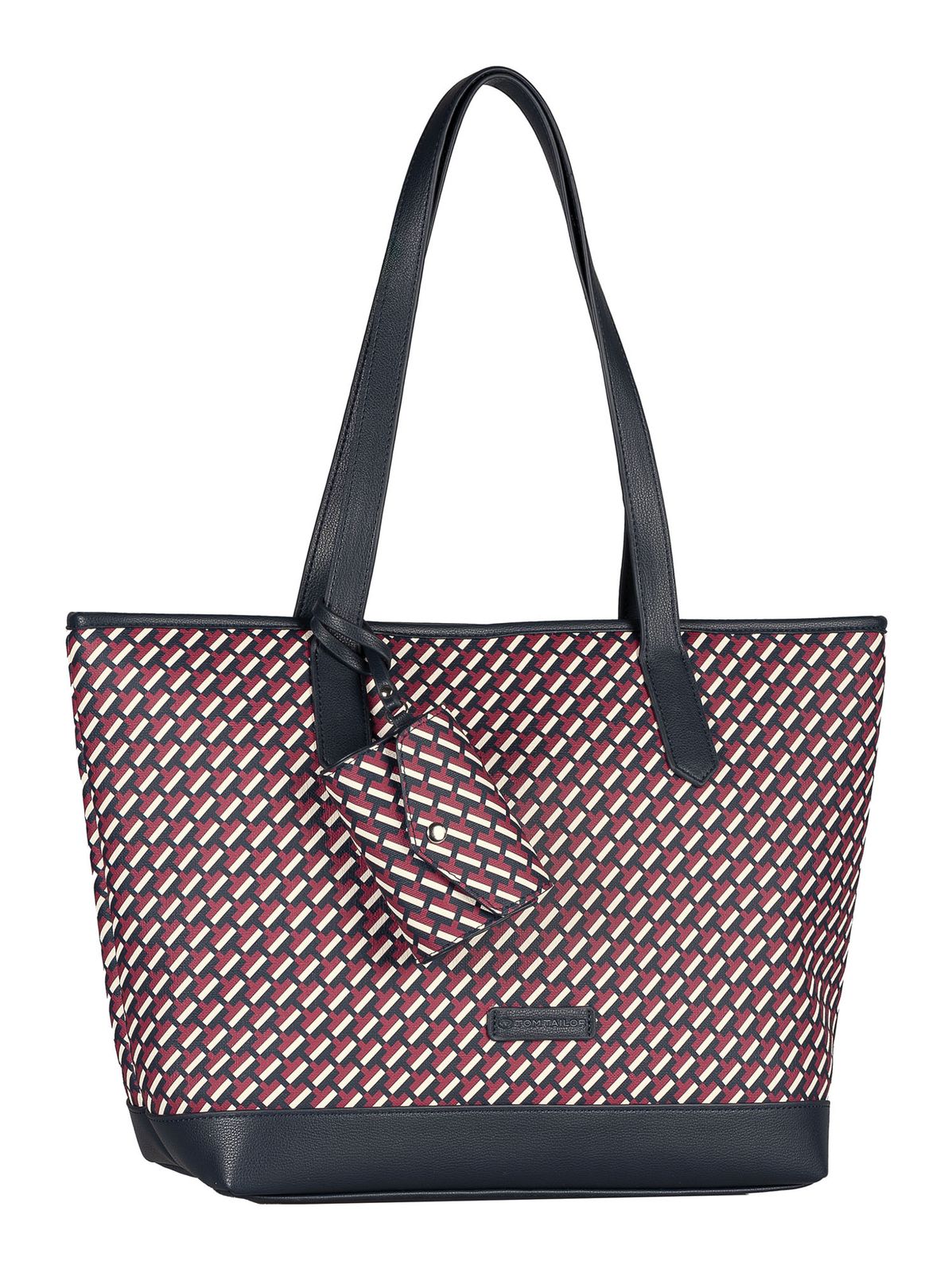 TOM TAILOR Xenia Zip Shopper L Printed Blue