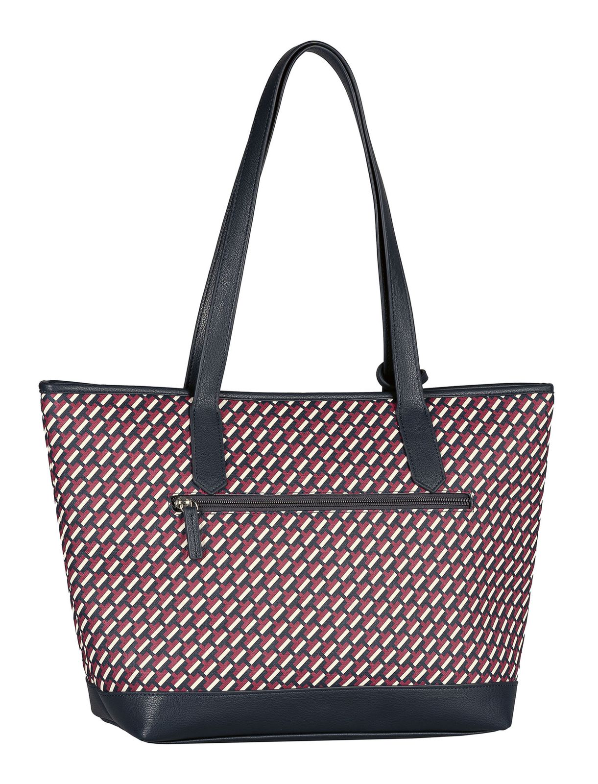 TOM TAILOR Xenia Zip Shopper L Printed Blue TOM TAILOR Xenia Zip Shopper L Printed Blue