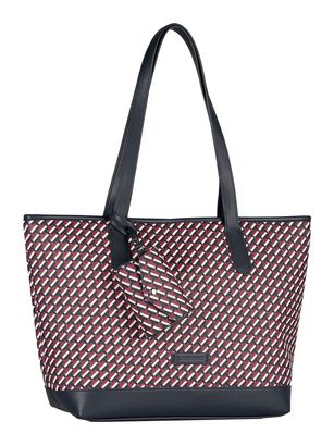 TOM TAILOR Xenia Zip Shopper L Printed Blue
