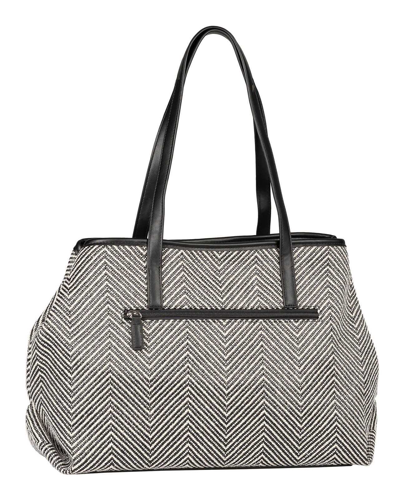 TOM TAILOR Mirelle Zip Shopper L Black TOM TAILOR Mirelle Zip Shopper L Black