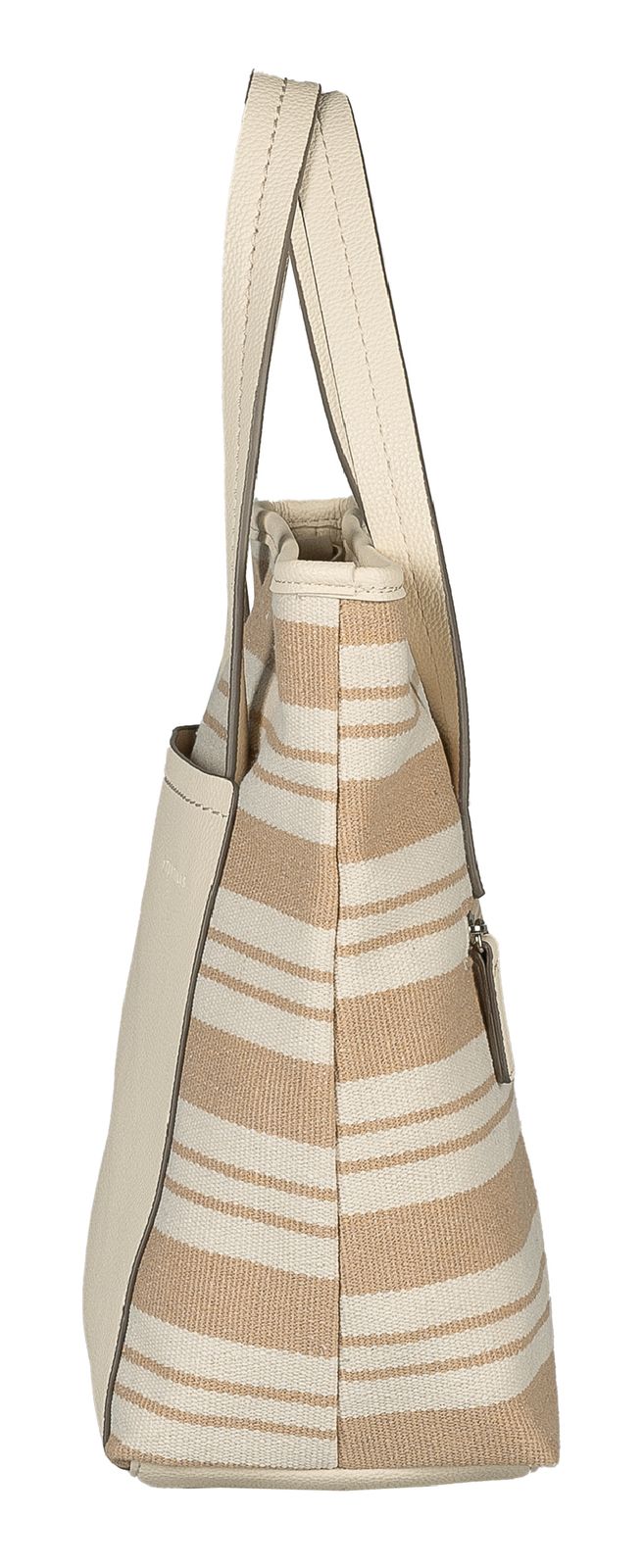 TOM TAILOR Elodie Zip Shopper S Mixed Cream White TOM TAILOR Elodie Zip Shopper S Mixed Cream White