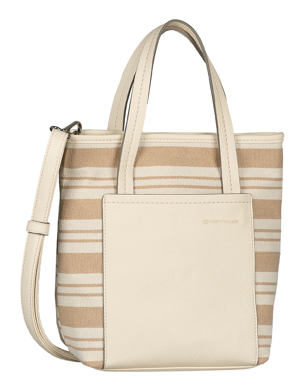TOM TAILOR Elodie Zip Shopper S Mixed Cream White