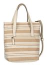 TOM TAILOR Elodie Zip Shopper S Mixed Cream White TOM TAILOR Elodie Zip Shopper S Mixed Cream White
