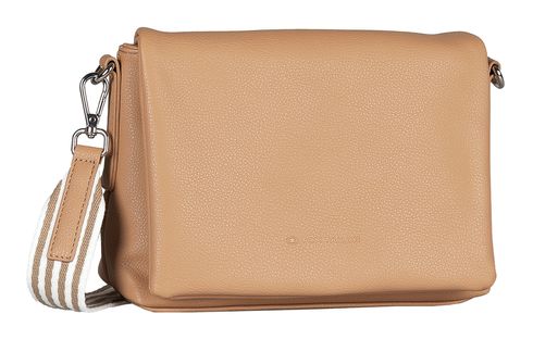 TOM TAILOR Orla Stripe Flap Bag No Zip S Camel