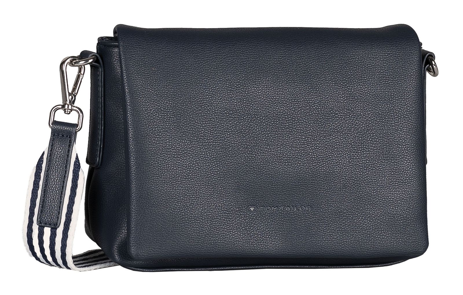TOM TAILOR Orla Stripe Flap Bag No Zip S Dark Blue