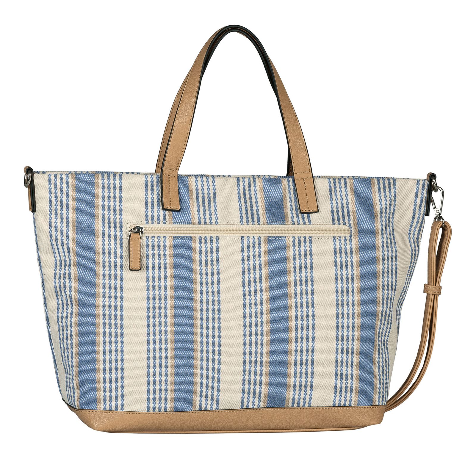 TOM TAILOR Gilda Zip Shopper L Stripes Blue TOM TAILOR Gilda Zip Shopper L Stripes Blue