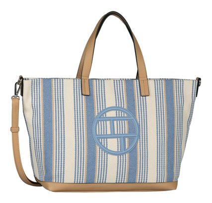 TOM TAILOR Gilda Zip Shopper L Stripes Blue TOM TAILOR Gilda Zip Shopper L Stripes Blue