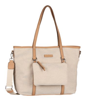 TOM TAILOR Jamila Zip Shopper L Mixed Cream White