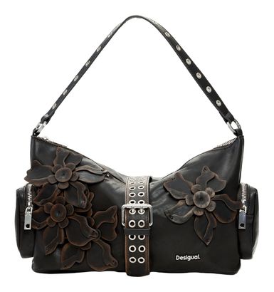 Desigual Curio Choco Hand Bag Chocolate