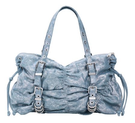 Desigual Gathered Denim Shoulder Bag L Space Blue Desigual Gathered Denim Shoulder Bag L Space Blue