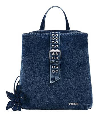Desigual Curio Denim Mini Backpack Denim Dark Blue Desigual Curio Denim Mini Backpack Denim Dark Blue