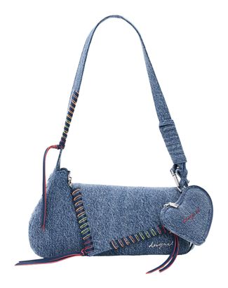 Desigual Torio Denim Shoulder Bag Denim Raw