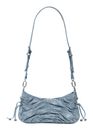 Desigual Gathered Denim Across Body Bag Space Blue