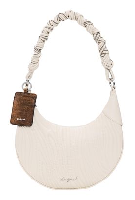Desigual Helium Calgary Shoulder Bag Beige Crude