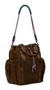 Desigual Neo Grunge Globe Nylon Backpack Brown