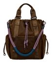 Desigual Neo Grunge Globe Nylon Backpack Brown